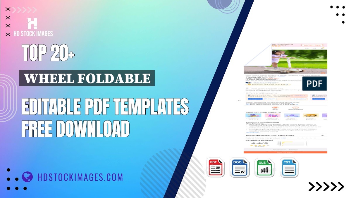 Top 20+ Wheel Foldable Editable PDF Templates Free Download