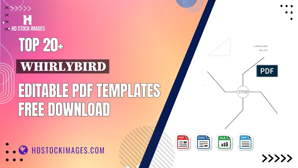 Top 20+ Whirlybird Editable PDF Templates Free Download