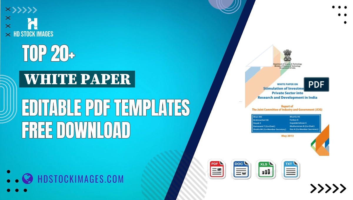 Top 20+ White Paper Editable PDF Templates Free Download