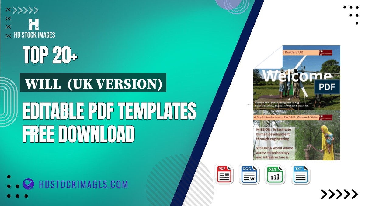 Top 20+ Will  (uk Version) Editable PDF Templates Free Download