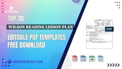 Top 20+ Wilson Reading Lesson Plan Editable PDF Templates Free Download