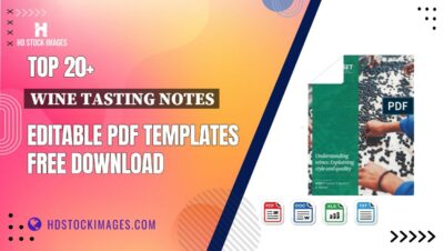 Top 20+ Wine Tasting Notes Editable PDF Templates Free Download