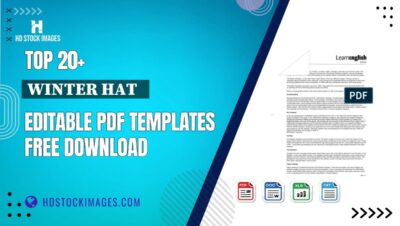 Top 20+ Winter Hat Editable PDF Templates Free Download