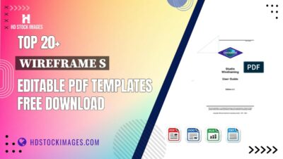 Top 20+ Wireframe S Editable PDF Templates Free Download