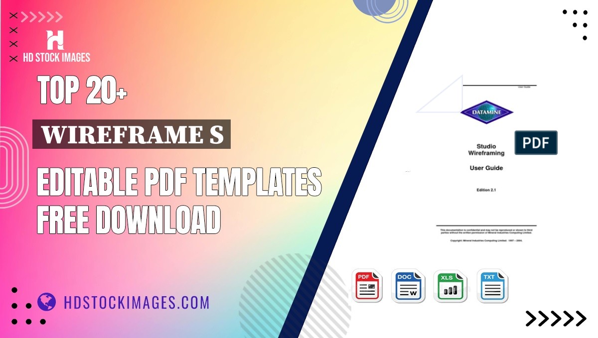 Top 20+ Wireframe S Editable PDF Templates Free Download