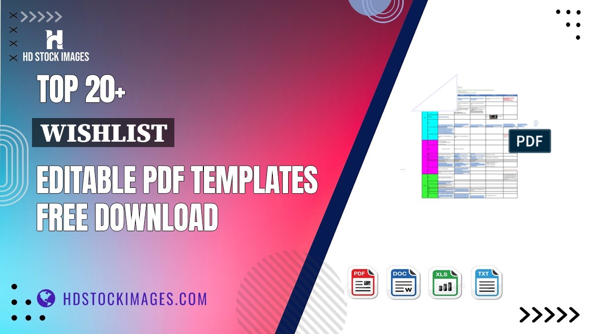 Top 20+ Wishlist Editable PDF Templates Free Download