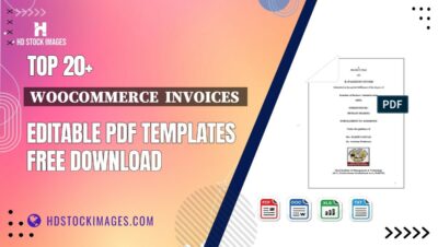 Top 20+ Woocommerce Invoices Editable PDF Templates Free Download