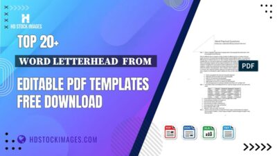 Top 20+ Word Letterhead From Editable PDF Templates Free Download