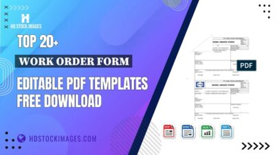 Top 20+ Work Order Form Editable PDF Templates Free Download