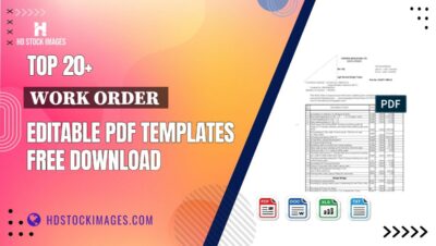 Top 20+ Work Order  Editable PDF Templates Free Download