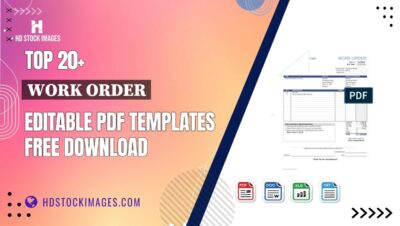 Top 20+ Work Order Editable PDF Templates Free Download