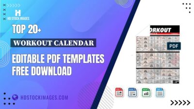 Top 20+ Workout Calendar Editable PDF Templates Free Download