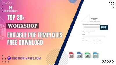 Top 20+ Workshop Editable PDF Templates Free Download