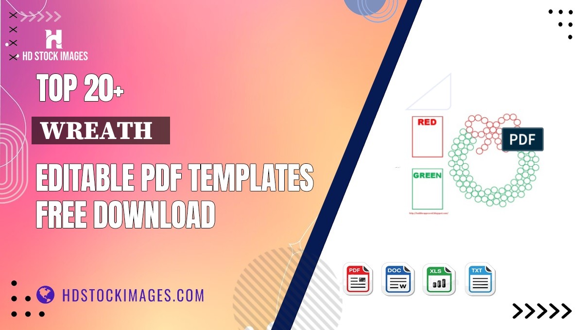 Top 20+ Wreath   Editable PDF Templates Free Download