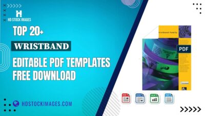 Top 20+ Wristband Editable PDF Templates Free Download