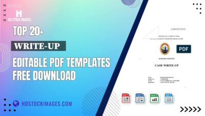 Top 20+ Write-up   Editable PDF Templates Free Download