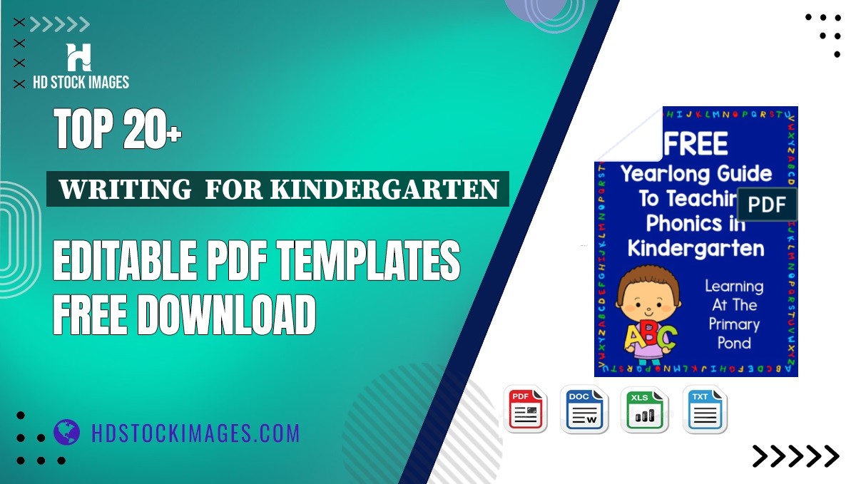 Top 20+ Writing  For Kindergarten Editable PDF Templates Free Download