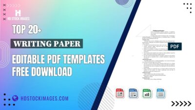 Top 20+ Writing Paper Editable PDF Templates Free Download