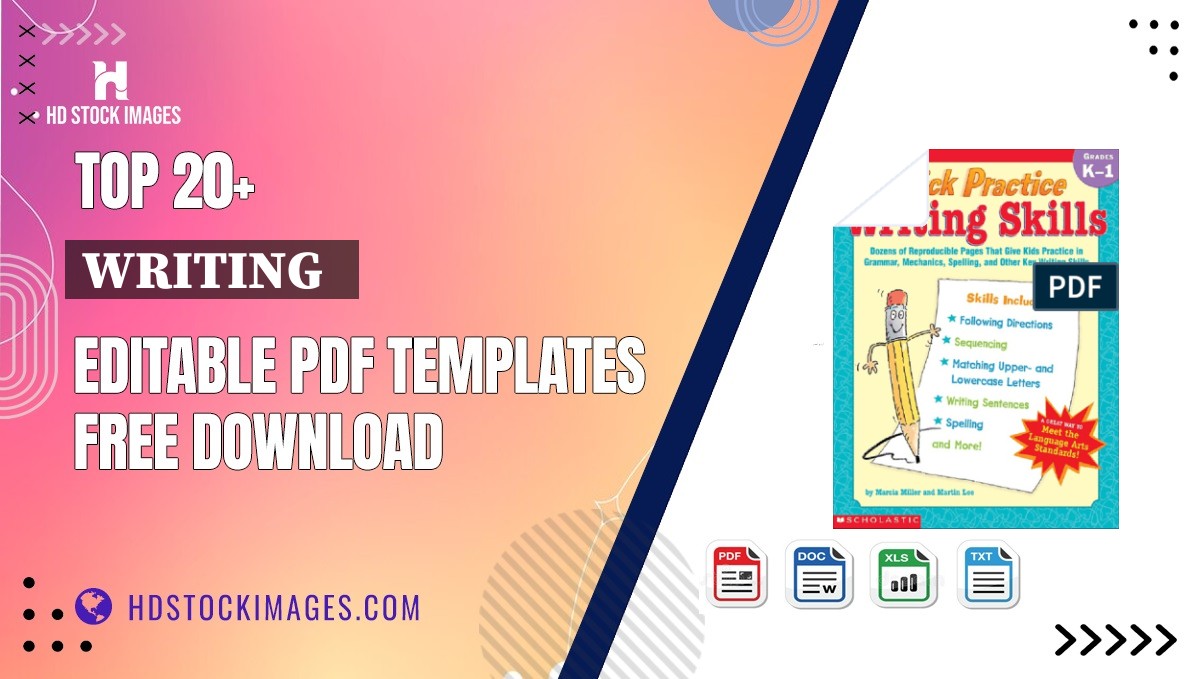 Top 20+ Writing   Editable PDF Templates Free Download