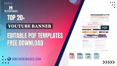 Top 20+ Youtube Banner Editable PDF Templates Free Download