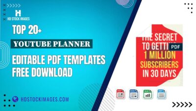 Top 20+ Youtube Planner Editable PDF Templates Free Download