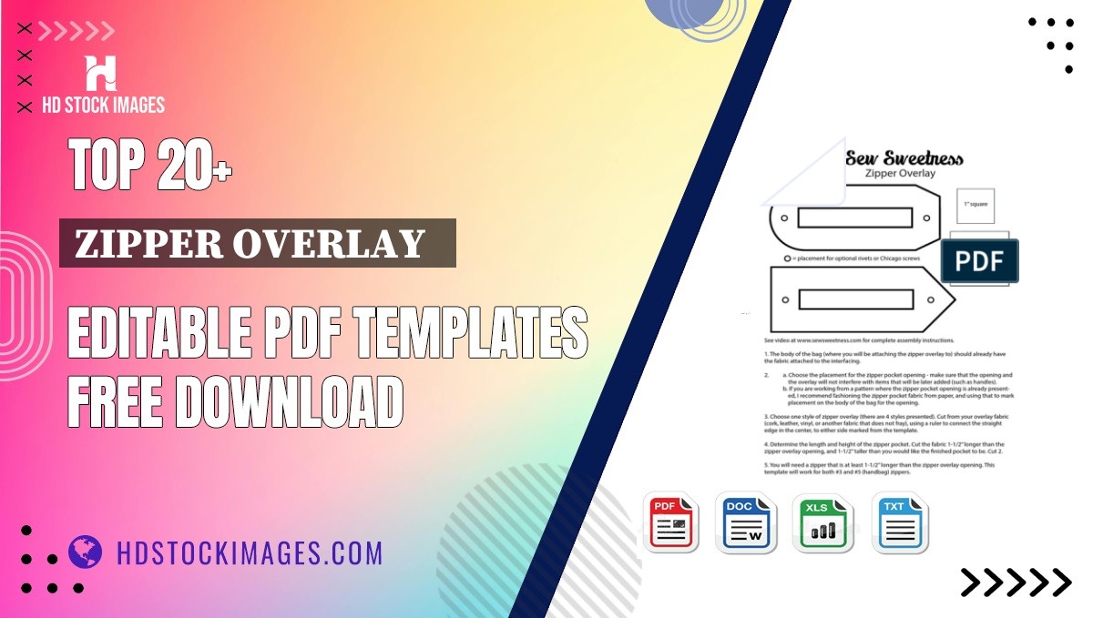 Top 20+ Zipper Overlay   Editable PDF Templates Free Download