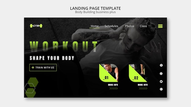 Banner image of Top 20+ Fitness Website   PSD Templates Free Download