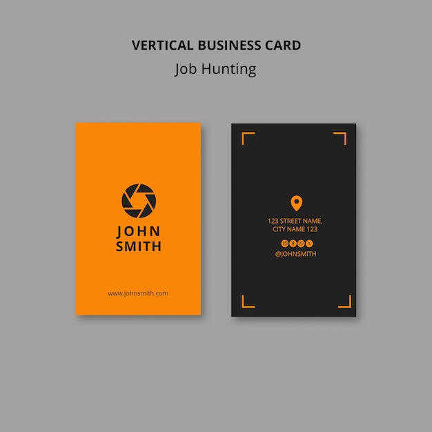 Top 20+ Vertical Business Card PSD Templates Free Download