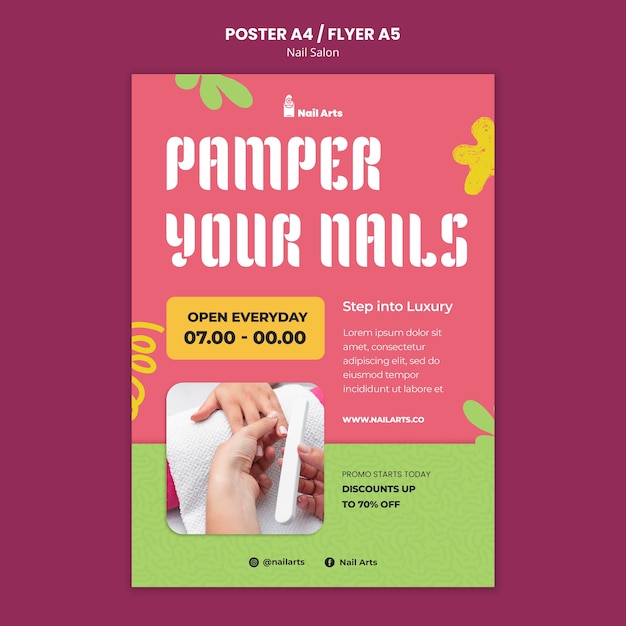 Banner image of Top 20+ Nail Salon Flyer PSD Templates Free Download