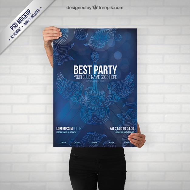 Top 20+ Poster Mockup PSD Templates Free Download