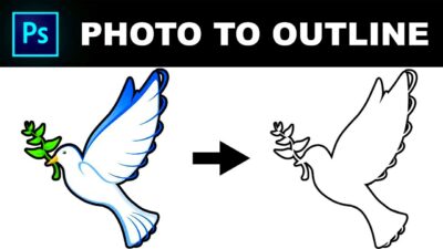 how to outline an image photoshop