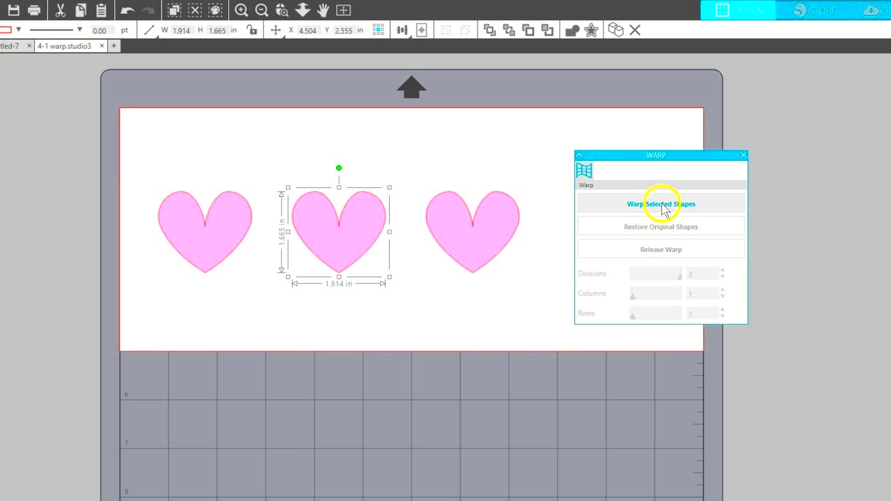 Basic Warp Tool in Silhouette Studio Designer Edition  YouTube