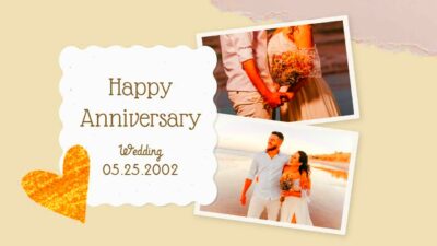 Free Happy Anniversary Slideshow Video Template Customizable