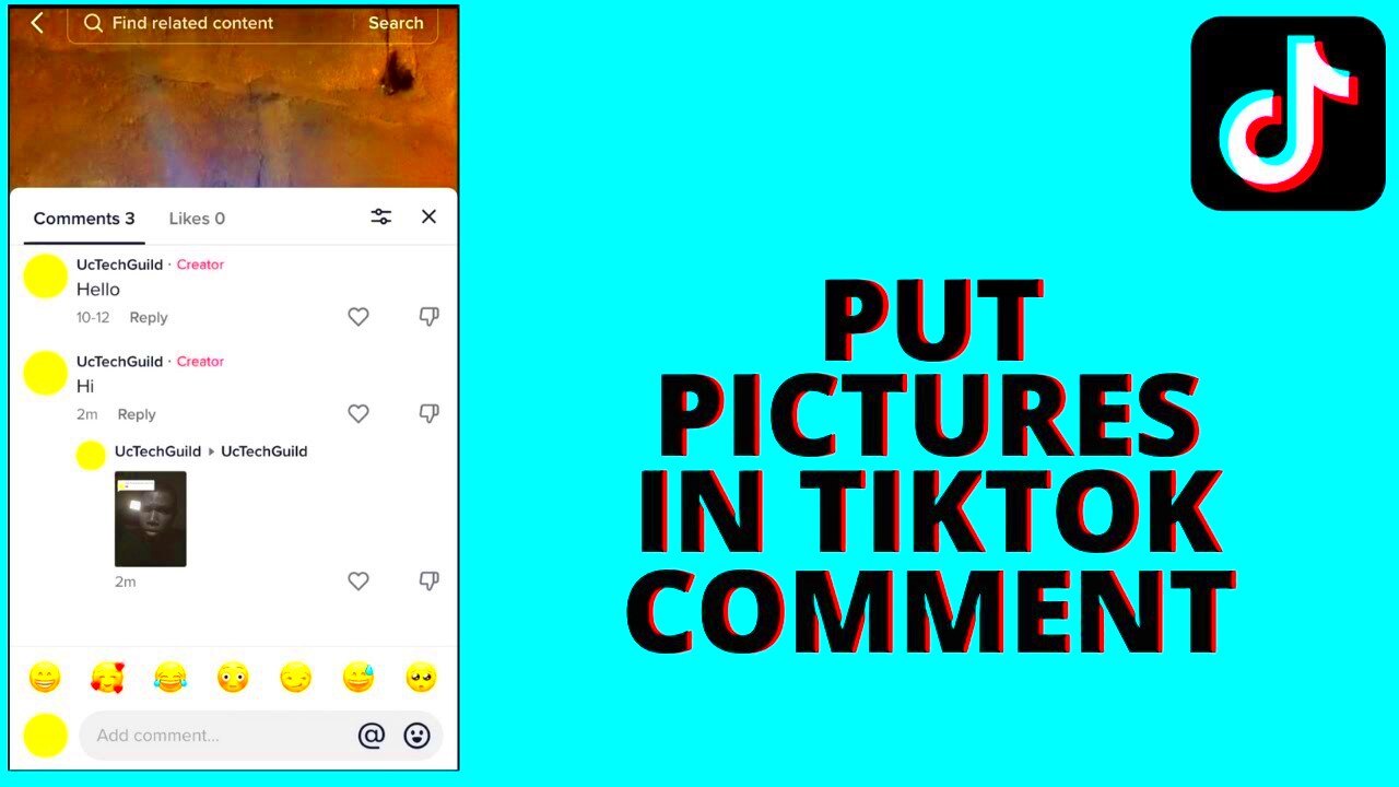 How to Put Pictures in Tiktok Comment  YouTube