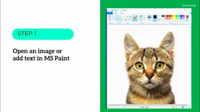 how to blur text in image in paint