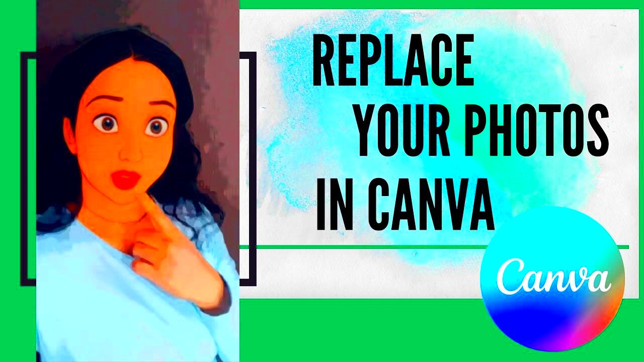 How to replace photo in Canva  How to change image using Canva  Canva