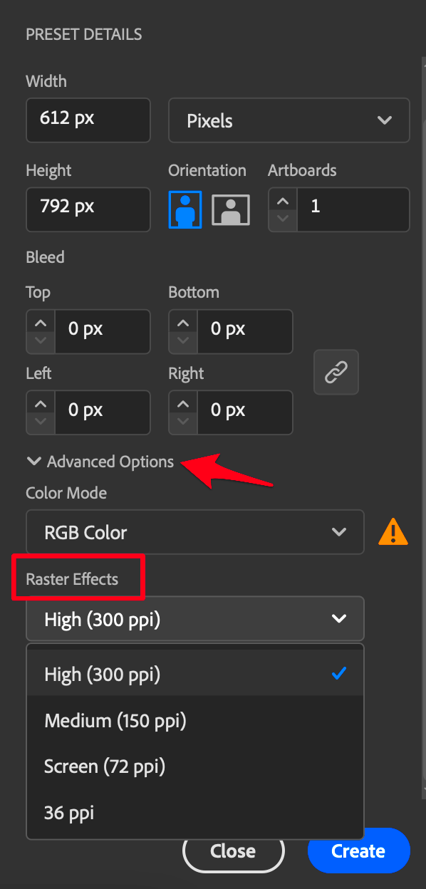 How to Change Resolution DPIPPI in Adobe Illustrator