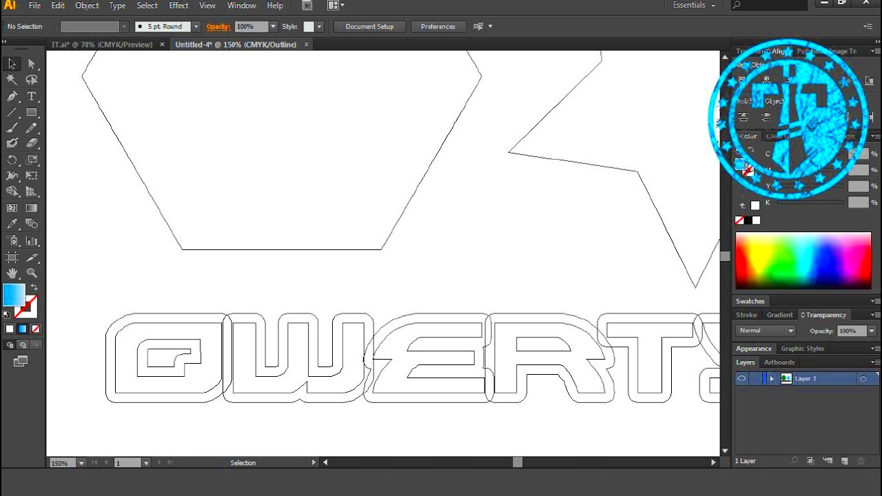 Tutorial how to outline view in Adobe Illustrator  YouTube